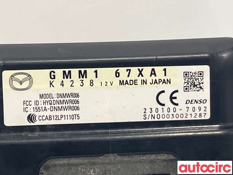 Sensor radar til Mazda CX-5 2012-2017 (Type I)  (MAZDA|GMM1-67-XA1E||GMM167XA1)