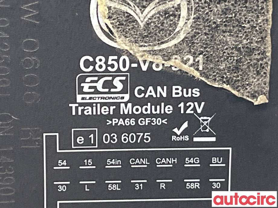 Styreenhet hengerfeste til Mazda CX-5 2012-2017 (Type I) (MAZDA|C850-V8-921|C850V8921)