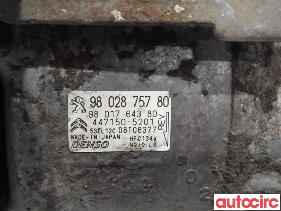 Aircondition kompressor til Citroën Berlingo 2015-2019 (Type II, Fase 2)  (CITROEN|1611179980|447150-5201|9802875780)