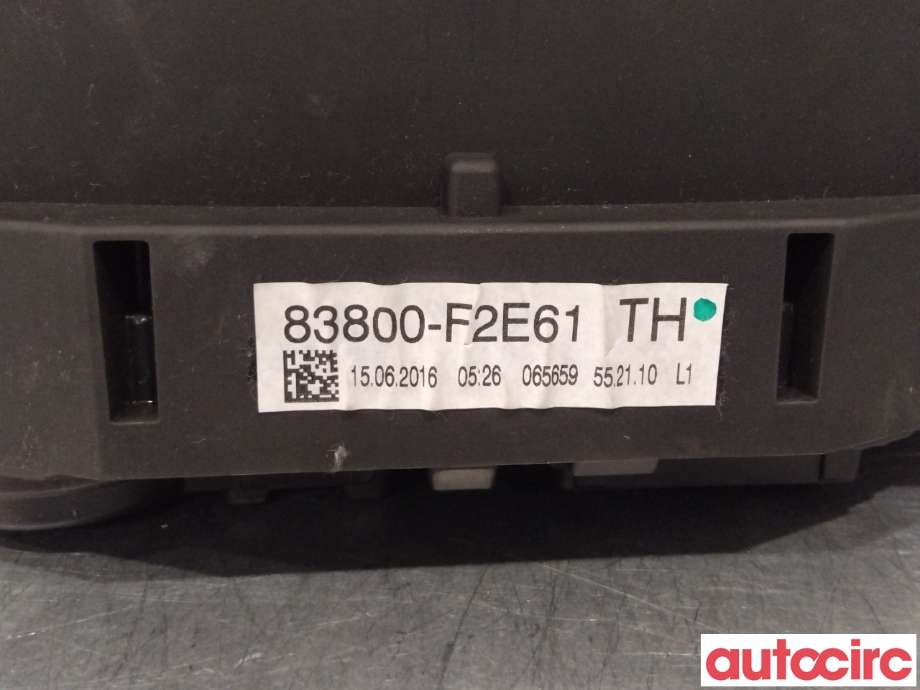 Instrumentpanel til Toyota Auris 2015-2019 (Type II, Fase 2) (TOYOTA|83800F2E61|)