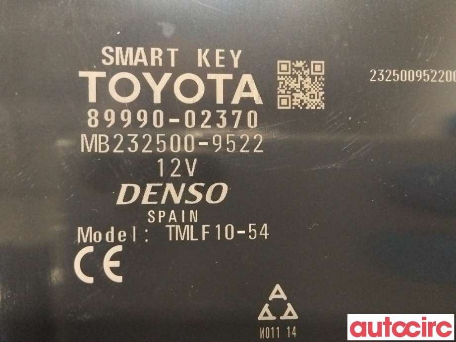 Styreenhet nøkkelfri/keyless til Toyota Auris 2015-2019 (Type II, Fase 2)  (TOYOTA|8999002370|)