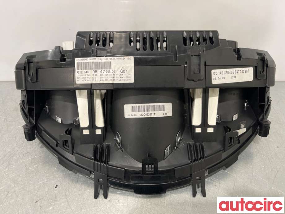 Instrumentpanel til Mercedes E-Klasse 2009-2013 (Fase 1) (W212) (W212) (MERCEDES|A2129004904|A2C53346467|A2125409547)