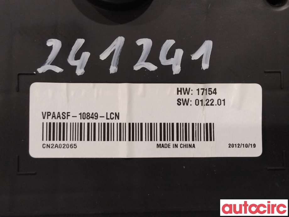 Instrumentpanel til Nissan Qashqai 2010-2014 (Type I, Fase 2)  (NISSAN|24810BR50E|)