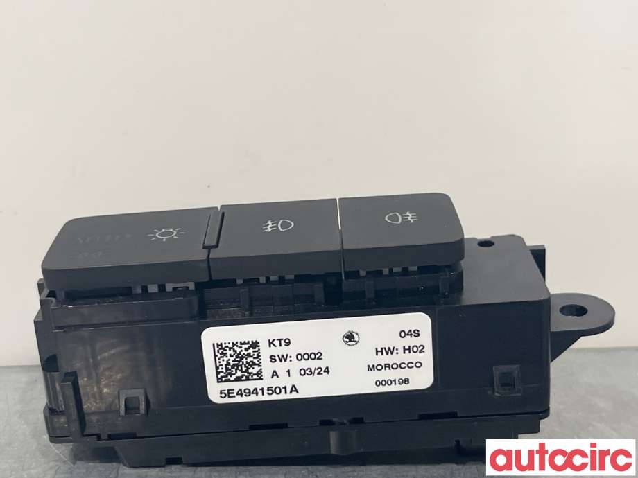 Bryter lys til Škoda Octavia 2020-->> (Type IV) (SKODA|5E4941501)