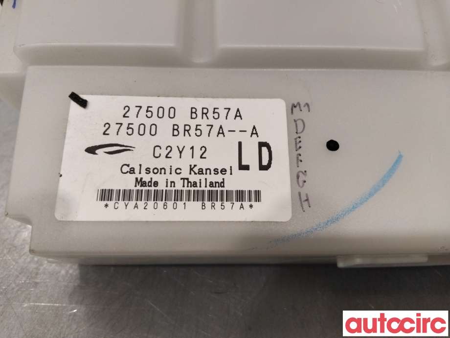 Varmeapparat betjening til Nissan Qashqai 2010-2014 (Type I, Fase 2)  (NISSAN|27500BR47A|)
