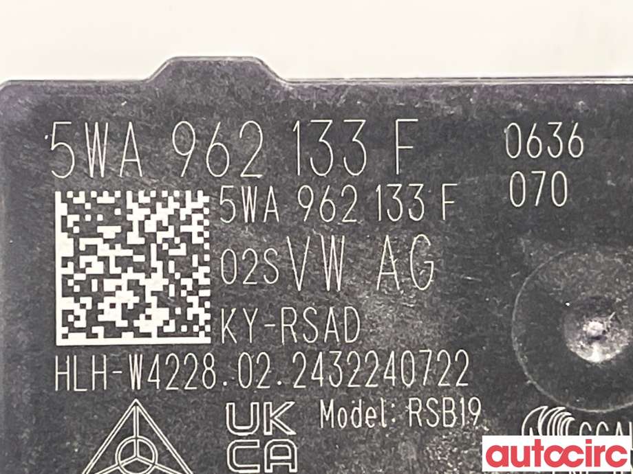 Styreenhet sentrallås til Škoda Octavia 2020-->> (Type IV)  (SKODA|5WA962133)