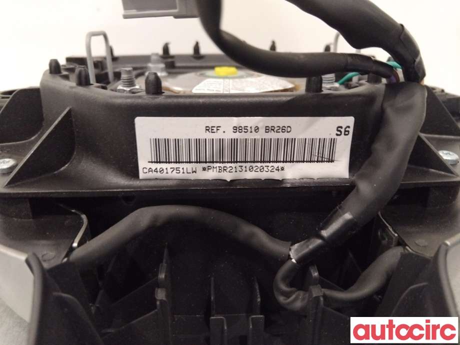 Airbag rattpute til Nissan Qashqai 2010-2014 (Type I, Fase 2)  (NISSAN|98510BR26D|)