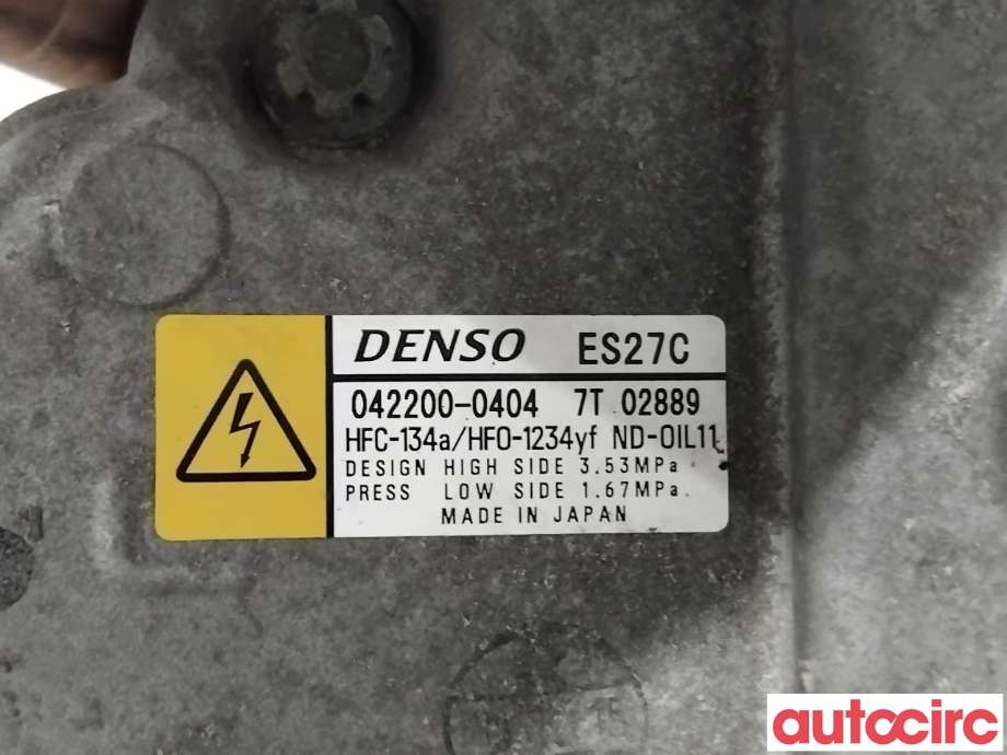Aircondition kompressor til Toyota Prius +7 2012-2020 (Type III) (stasjonsvogn) (stasjonsvogn) (TOYOTA|8837076020|042200-0404|)