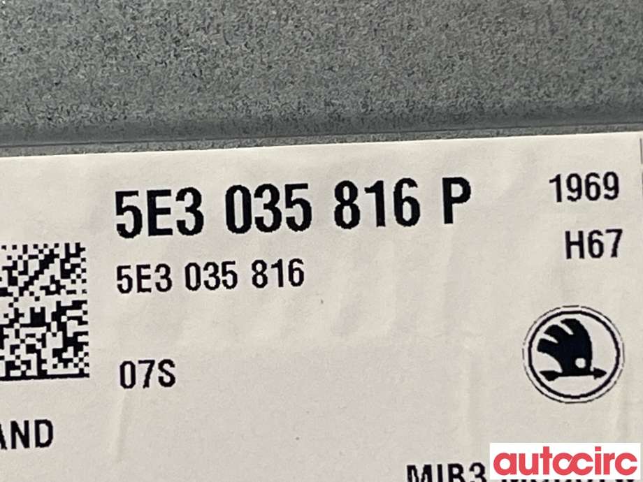 Bilstereo til Škoda Octavia 2020-->> (Type IV)  (SKODA|5E3035816)