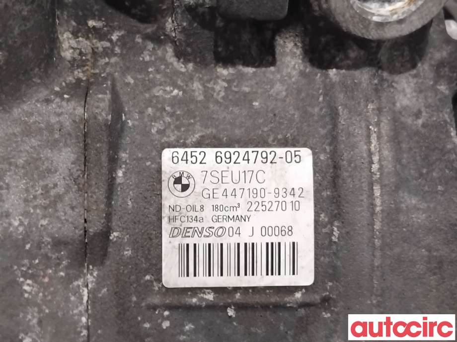 Aircondition kompressor til BMW 3-Serie 2005-2011 (E90/E91/E92/E93) (E90/E91/E92/E93) (BMW|64526924792|447190-9342)