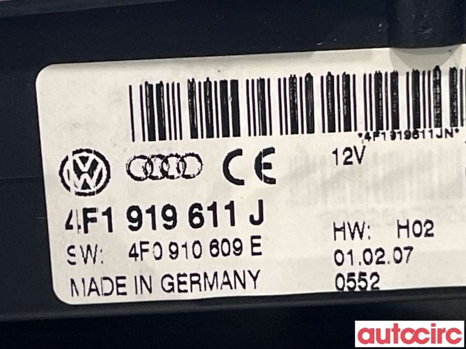 Bryter diverse til Audi A6 2005-2008 (Type III, Fase 1) (C6) (C6) (AUDI|4F1919611)