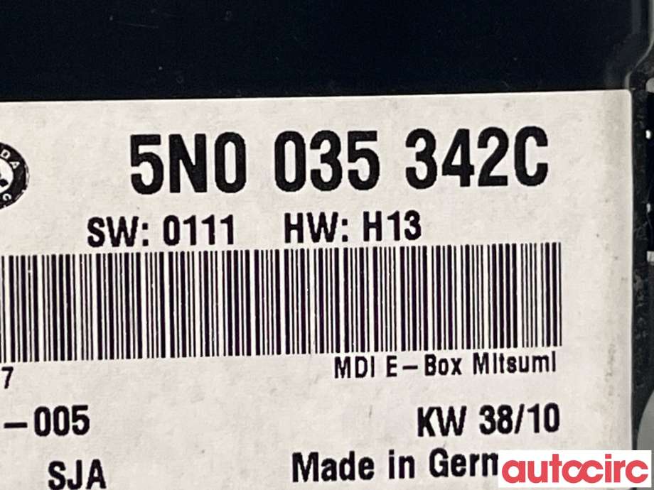 Bilstereo diverse til Škoda Superb 2008-2015 (Type II)  (SKODA|5N0035342)
