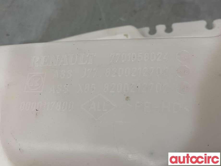 Spylertank til Renault Clio 2009-2012 (Type III, Fase 2)  (RENAULT|7701058024)