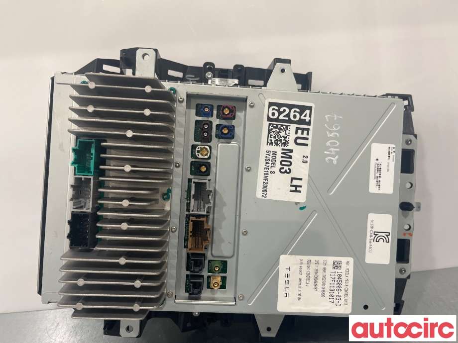 Multimedia display (MCU - Media Controller Unit) til Tesla Model S 2016-2021 (Fase 2)  (TESLA|1451809-S3-J|1045006)