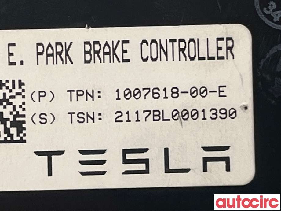 Styreenhet elektrisk parkbrems (EPB - Electric Parking Brake) til Tesla Model S 2016-2021 (Fase 2)  (TESLA|1007618-00-E|)