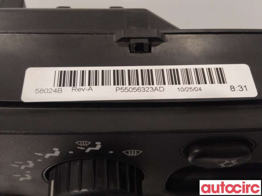 Varmeapparat betjening til Dodge Ram 2003-2008 (Type III) (DODGE|P55056323AD|)