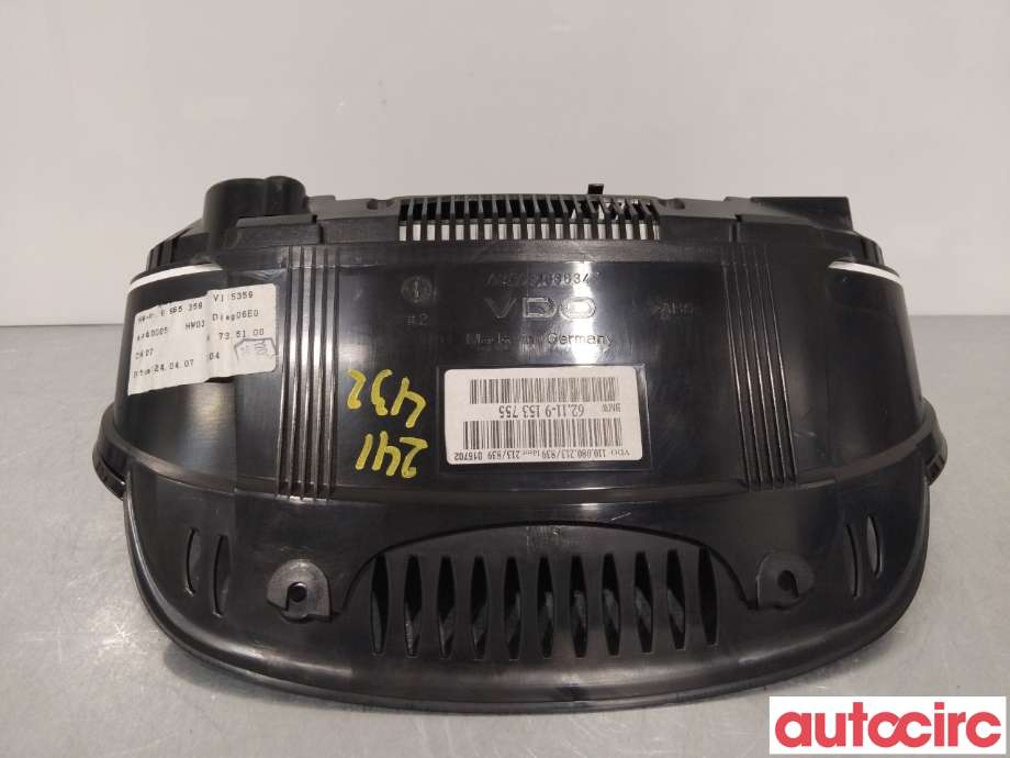 Instrumentpanel til BMW 5-Serie 2003-2010 (E60/E61) (E60/E61) (BMW|62109194890|)