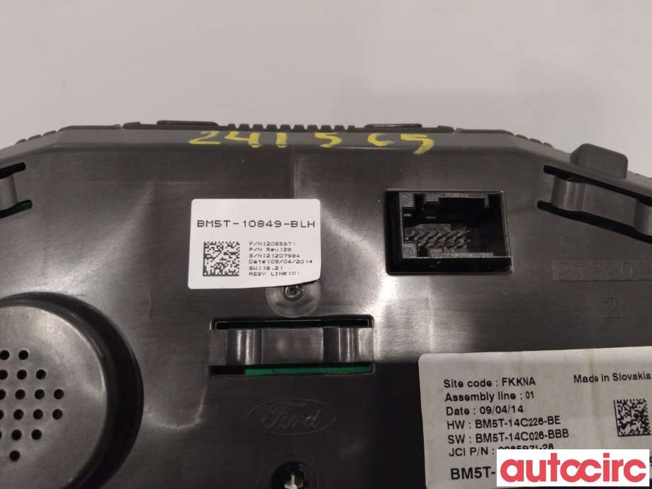 Instrumentpanel til Ford Focus 2011-2014 (Type III, Fase 1)  (FORD|5580297|BM5T-10849-BLN|BM5T-10849-BAG)