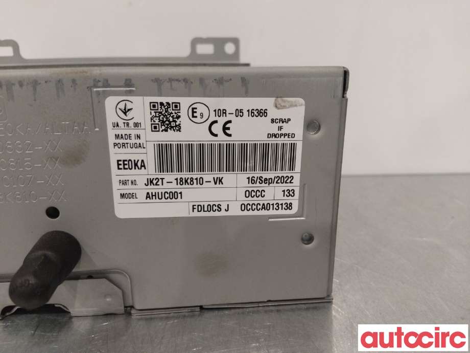Bilstereo til Ford Transit Connect 2018-->> Type II, Fase 2  (FORD|2721624|NK2T-18K810-VA)