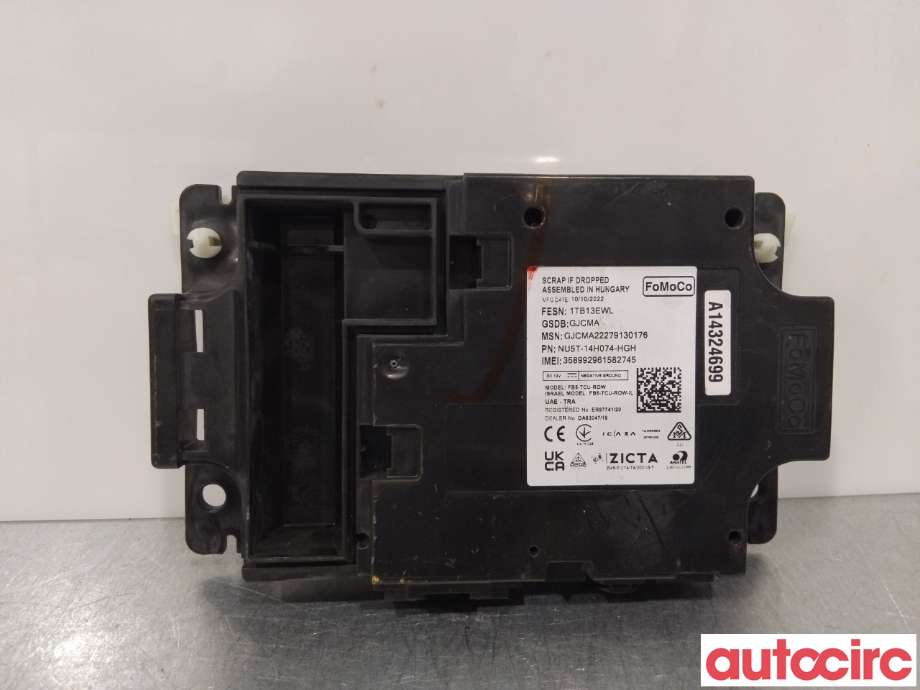 Styreenhet hengerfeste til Ford Transit Connect 2018-->> Type II, Fase 2 (FORD|2779188||NU5T-14H074-HPH)