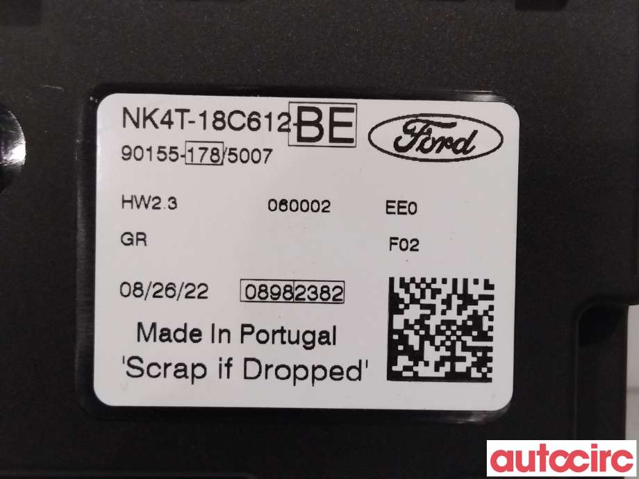 Styreenhet klima/aircondition til Ford Transit Connect 2018-->> Type II, Fase 2  (FORD|2611674|NK4T-18C612-BE)