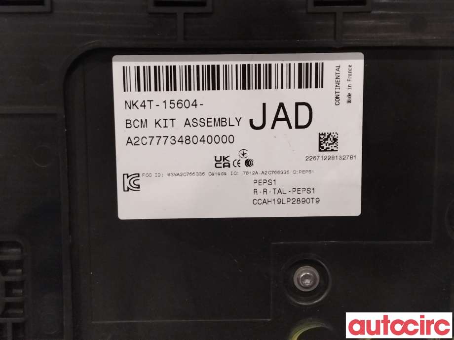 Sikringsboks til Ford Transit Connect 2018-->> Type II, Fase 2  (FORD|2590506||NK4T-15604-JAD)