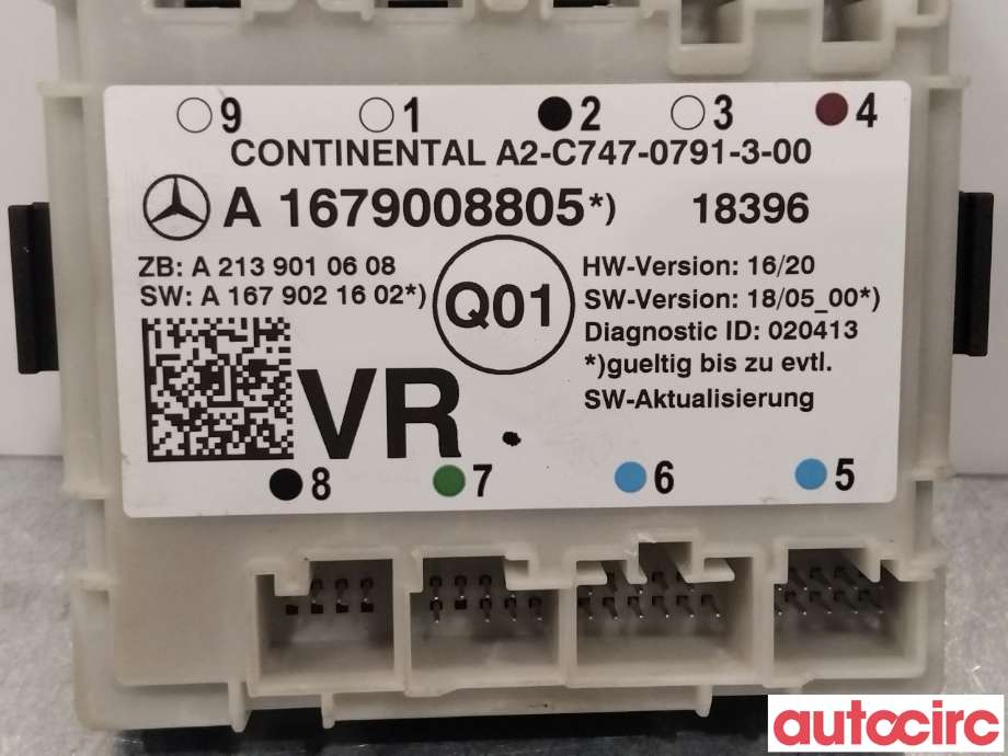 Styreenhet dør høyre foran til Mercedes Sprinter 2018-->> (907/910) (907/910) (MERCEDES|A1679008805|)