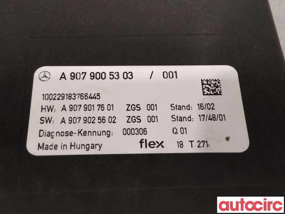 Styreenhet diverse til Mercedes Sprinter 2018-->> (907/910) (907/910) (MERCEDES|A9079005303|)