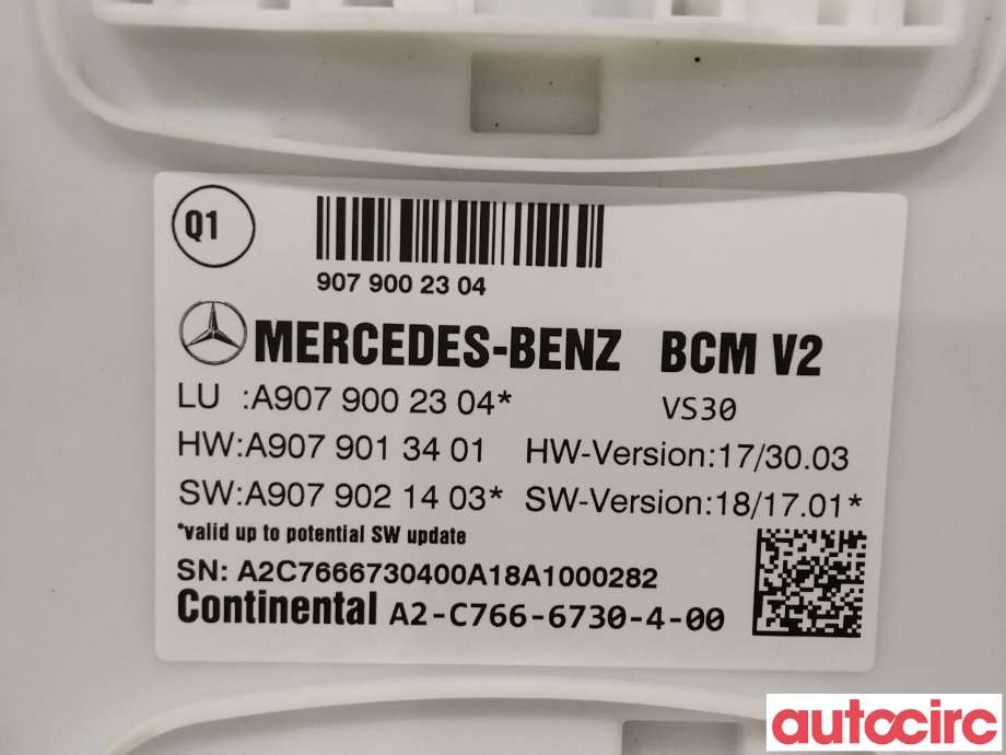 Styreenhet diverse til Mercedes Sprinter 2018-->> (907/910) (907/910) (MERCEDES|A9079002304|)