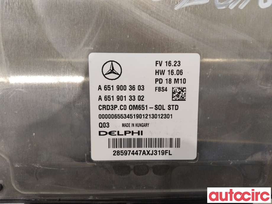 Styreenhet motor til Mercedes Sprinter 2018-->> (907/910) (907/910) (MERCEDES|A6519003603|)