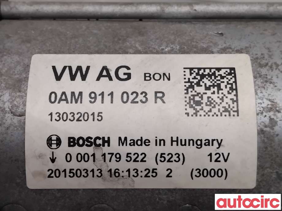 Starter diesel til VW Golf VII 2012-2017 (Fase 1)  (VOLKSWAGEN|0AM911023RX|0001179522|0AM911022CX)