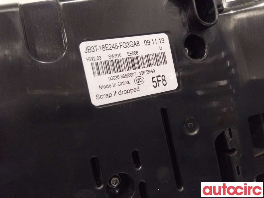 Varmeapparat betjening til Ford Ranger / Ranger Raptor 2015-2022 (FORD|2556035|JB3T-18E245-FL3GA8|)