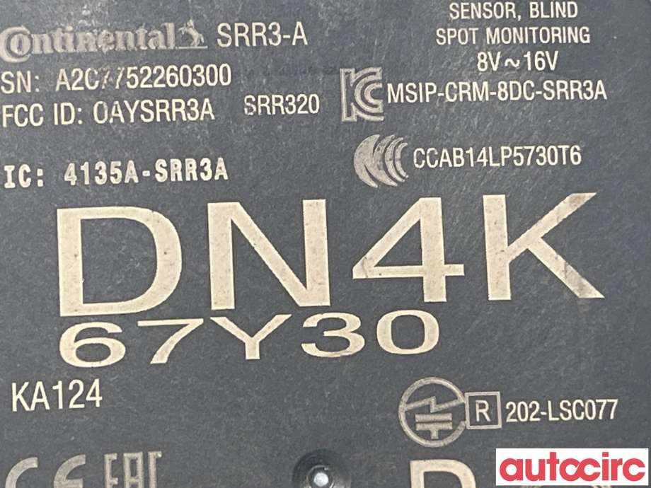 Sensor radar til Mazda MX-30 2020-->>  (MAZDA|DN4K-67-Y30)
