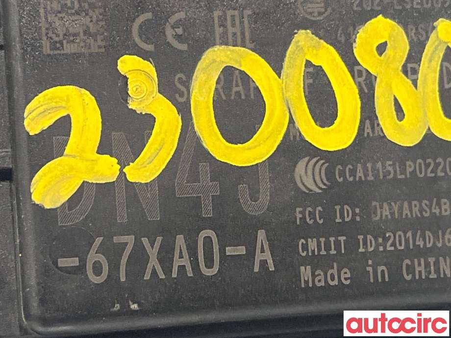 Sensor radar til Mazda MX-30 2020-->>  (MAZDA|DN4J-67-XA0C)