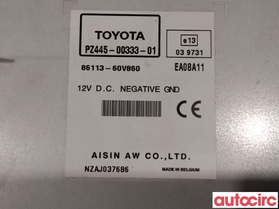 Bilstereo navigasjon til Toyota Avensis 2009-2015 (Type III, Fase 1) (TOYOTA|8612005180|)
