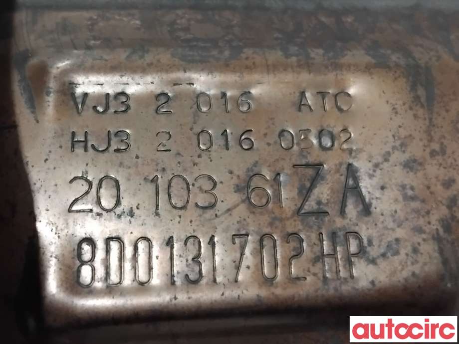 Katalysator til Audi A4 2001-2004 (Type II) (B6) (B6) (AUDI|8E0131089DX||8D0131702HP)