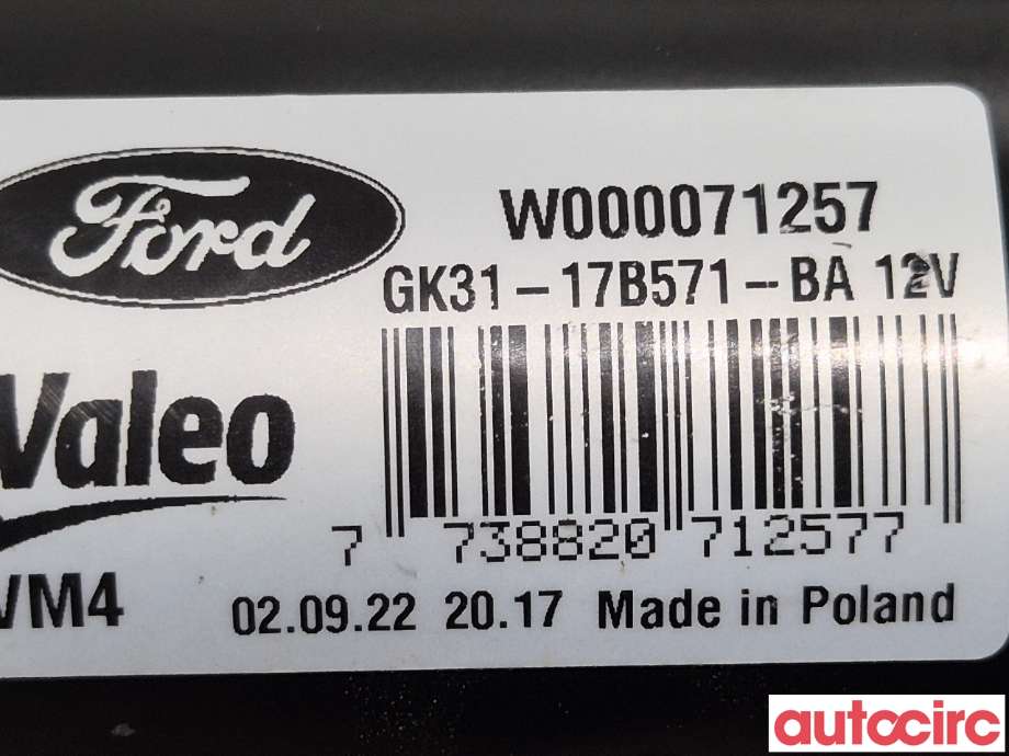 Viskermotor frontrute til Ford Transit Connect 2018-->> Type II, Fase 2  (FORD|2682132|W000071257|GK31-17B571-BA)