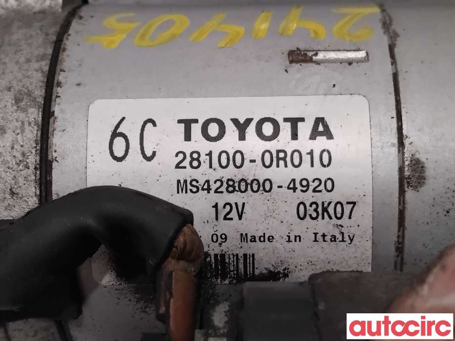 Starter diesel til Lexus IS 2006-2013 (Type II) (XE20) (XE20) (LEXUS|281000R010|MS428000-4920|28100-0R010)