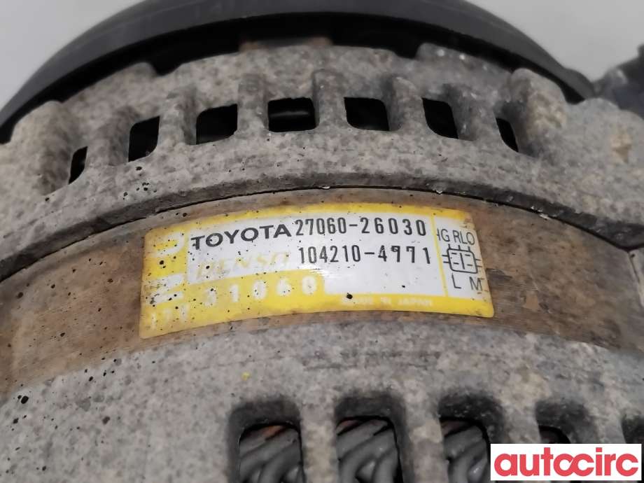 Dynamo til Toyota RAV4 2006-2009 (Type III, Fase 1)  (TOYOTA|2706026030|104210-4771|27060-26030)