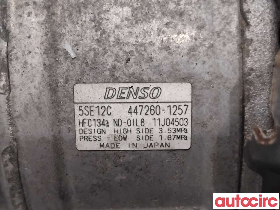 Aircondition kompressor til Toyota RAV4 2006-2009 (Type III, Fase 1)  (TOYOTA|8831042250|447260-1257|)