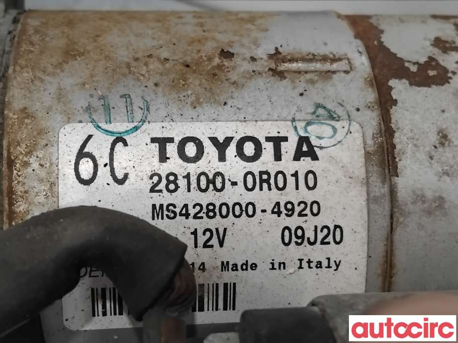 Starter diesel til Toyota RAV4 2006-2009 (Type III, Fase 1)  (TOYOTA|281000R010|MS428000-4920|28100-0R010)
