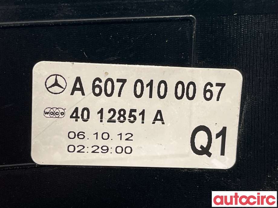 Motordeksel over motor til Mercedes A-Klasse 2012-2018 (W176) (W176) (MERCEDES|A6070100067)