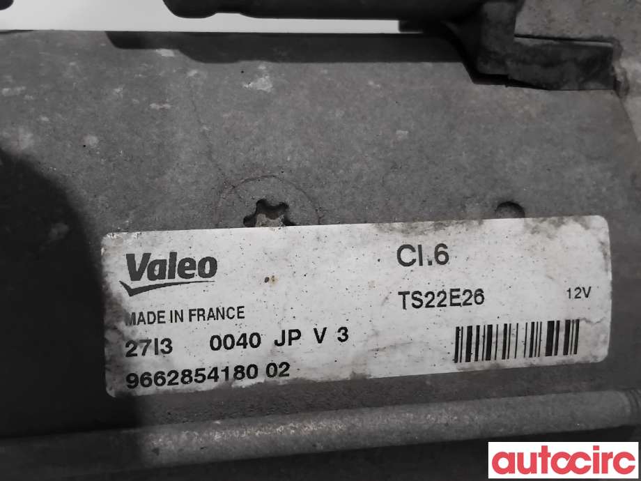 Starter diesel til Peugeot 2008 2013-2019 (Type I)  (PEUGEOT|5802CE|TS22E26|9662854180)