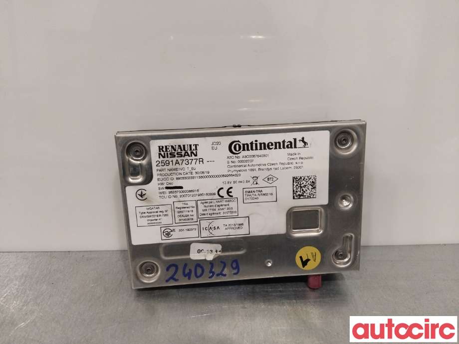 Antenne forsterker til Renault Zoe, 2013-2019 (Fase 1) (RENAULT|2591A7377R)