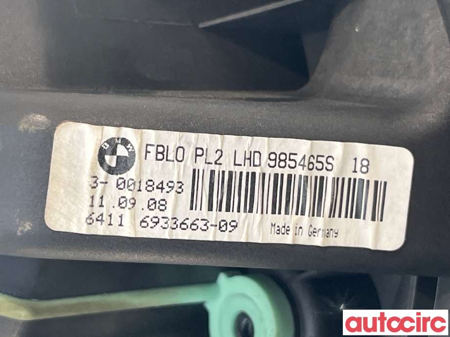 Varmeapparat motor til BMW 3-Serie 2005-2011 (E90/E91/E92/E93) (E90/E91/E92/E93) (BMW|64119227670)
