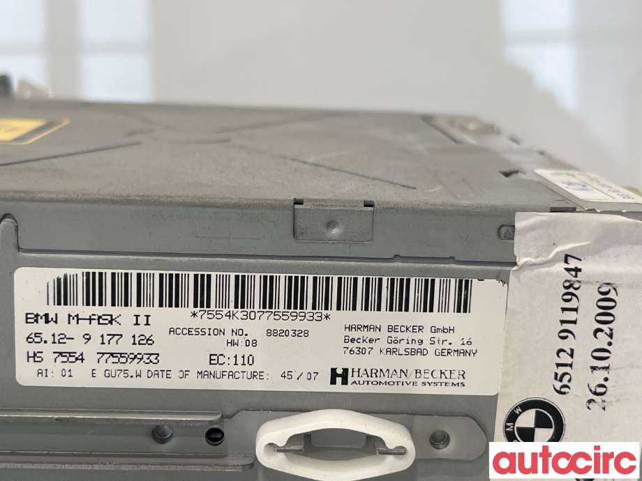 Bilstereo til BMW 3-Serie 2005-2011 (E90/E91/E92/E93) (E90/E91/E92/E93) (BMW|65129216273)