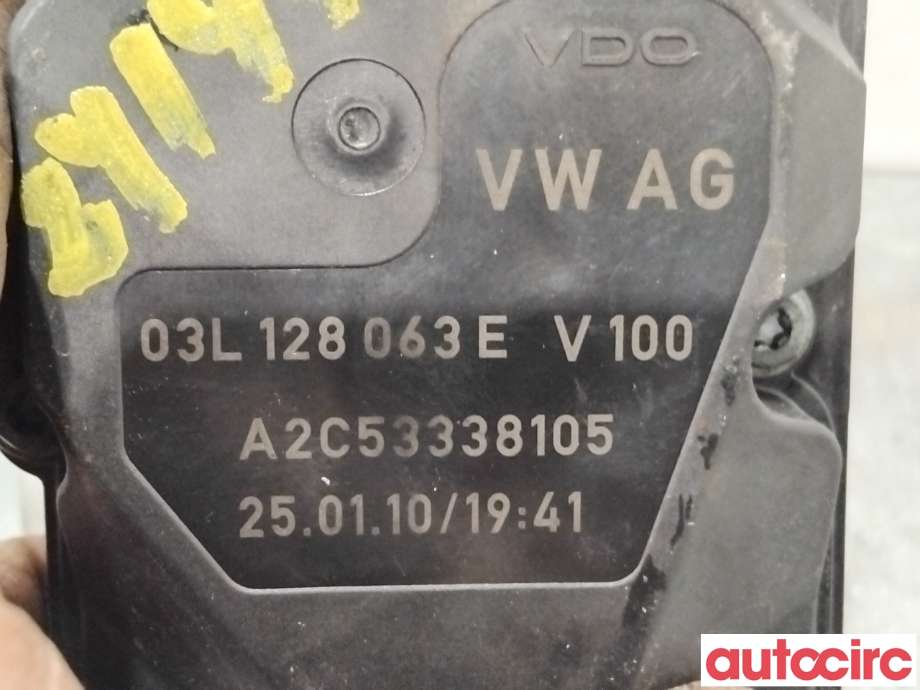 Spjeldhus til VW Passat 2005-2010 (B6) (B6) (VOLKSWAGEN|03L128063E|A2C53338105|03L128063AF)