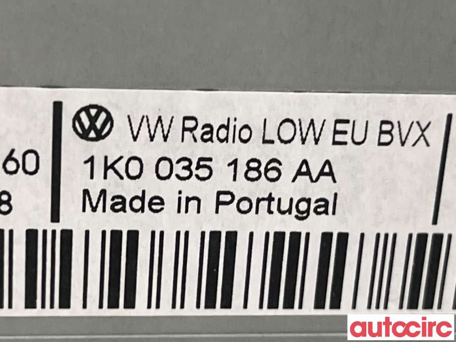 Bilstereo til VW Touran 2007-2010 (Type I, Fase 2)  (VOLKSWAGEN|1KO057187)