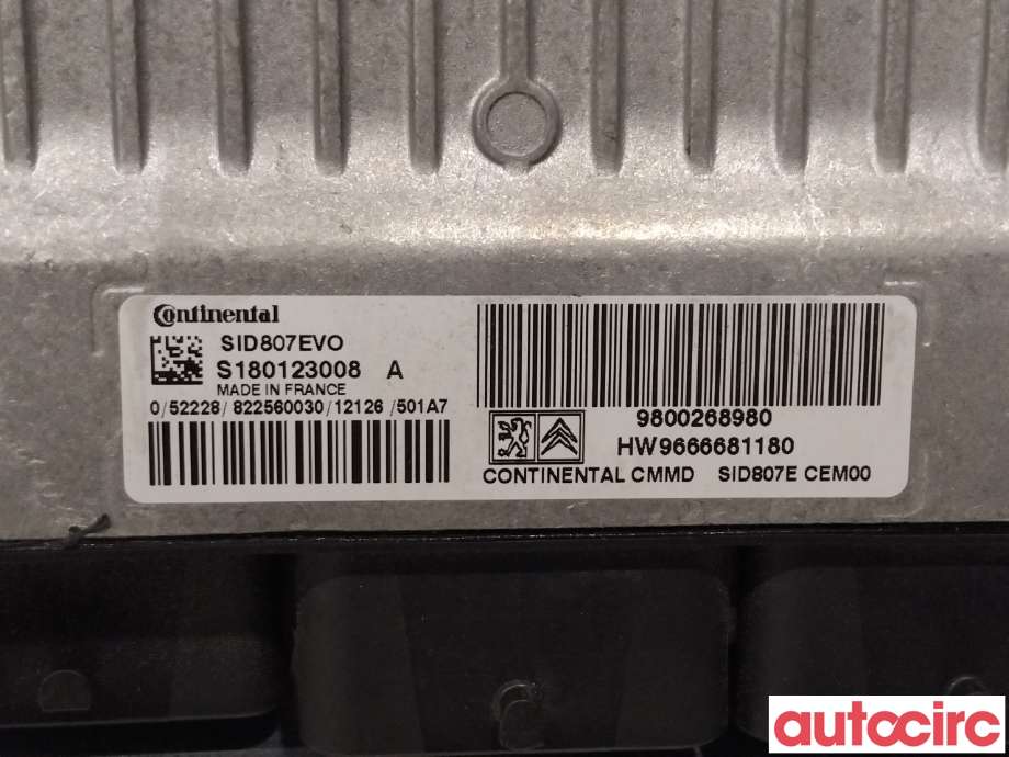 Styreenhet motor til Peugeot Partner 2008-2015 (Type II, Fase 1) (PEUGEOT|1610017080|)