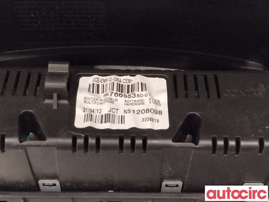 Instrument diverse til Peugeot Partner 2008-2015 (Type II, Fase 1)  (PEUGEOT|1607240280|9821851780|)